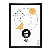 Cadre photo Marco clip noir 40 x 50 cm PVC - OSTARIA