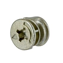 Assembleur excentrique D15mm H12.5mm zamak nickelé x8