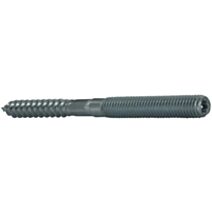 Vis double filet M8 D10mm L100mm acier x4