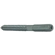 Vis double filet M10 D10mm L100mm acier x4
