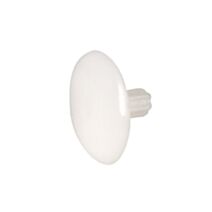 Cache vis D12mm, 6 pans de 4 plastique blanc x24