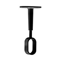 Support penderie milieu réglable 30X15 noir