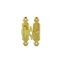 Fermoir coffret 16,5x28 acier laitonné x2