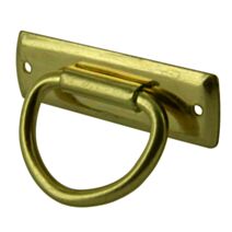 Poignée de coffret 30x18mm acier laitonné