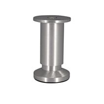 Pied diametre 38 hauteur 150 réglable alu mat