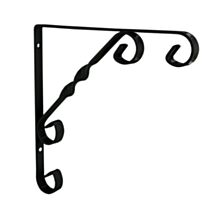 Equerre rétro acier époxy noir 200 x 200mm - CIME