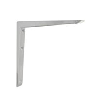Equerre renforcée acier époxy blanc 200 x 200mm - CIME