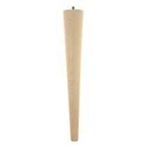 Pied de table fuselé bois H360 mm hêtre T7 - CIME