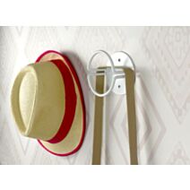 Patère filaire rond 1 tête acier blanc 58 x H100 mm - CIME