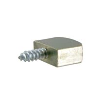 Lot de 8 taquets à visser Ø3mm 10x12mm laiton nickelé