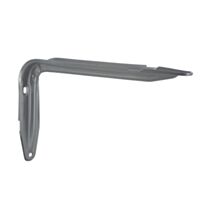 Equerre acier époxy gris alu 230 x 147 x 35mm - CIME