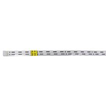 Crémaillère simple pas de 50 acier blanc 2m X4