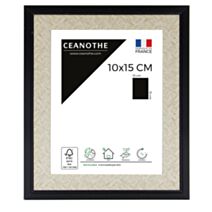 Cadre photo Palma noir 10x15cm - CEANOTHE