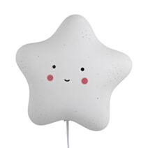 Applique Starry 19 x 23,7 cm E14 25W céramique blanc - MATHIAS