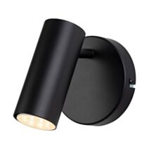 Spot simple Verso Ø12 x H14 cm GU10 7W métal noir - MATHIAS
