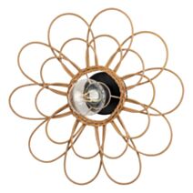 Applique Alhoa Ø40 cm E27 60W fibres naturelles - MATHIAS
