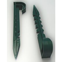10 piquets crantes vert - IDEAL GARDEN