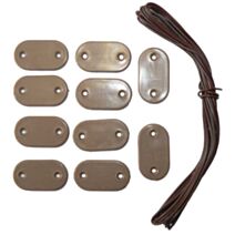 26 attaches brise vue et canisse marron - IDEAL GARDEN