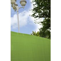 Canisse double face Lame PVC 10mm 1,5x3m vert olive - IDEAL GARDEN
