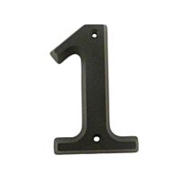 Chiffre de rue Zamak n°1 80mm + vis