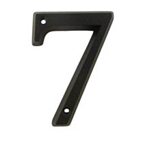 Chiffre de rue Zamak n°7 80mm + vis