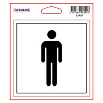 Adhesif toilettes hommes 115x115mm