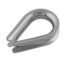 2 cosses cœur acier inoxydable AISI 316Largeur :8mm