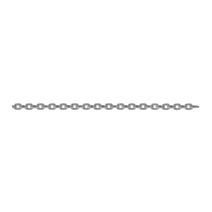 Chaine droite soudée maillon court AZ l:4m ø3.9mm 