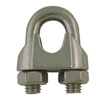 1 serre-cable etrier acier inoxydable AISI 316 ø10mm