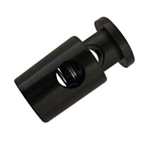 4 serre-cordon oval plastique pour cordon ø4mm couleur noir 