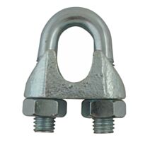 2 serre-cable etrier standard AZ ø6mm