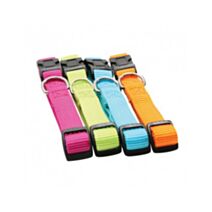 Collier nylon réglable 15 mm turquoise - ZOLUX