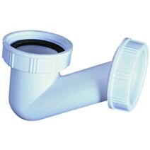 Siphon de baignoire "V" gain de place Ø40 mm - WIRQUIN
