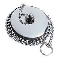 Bouchon inox chaînette Ø52 mm pour évier - WIRQUIN