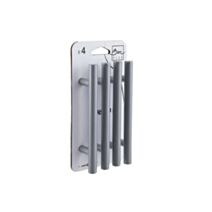 Set de 4 boutons de meuble fil gris acier - BAR PLUS