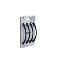 Set de 4 boutons de meuble Courbe zamack noir - BAR PLUS
