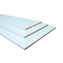 Tablette mélaminée blanc 2 chants 18 mm 2500 x 300 mm - SUPBOIS