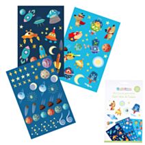 Mon livre de gomettes papier super heros de l'espace - HOMEA