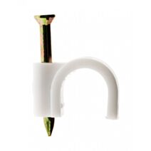 100 attaches plastique Ø4 blanc - ZENITECH