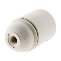 Douille E27 thermoplastique lisse blanc  - ZENITECH