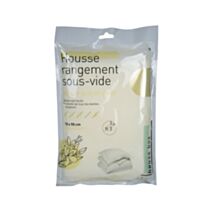 Housse de rangement sous-vide jasmin 130 x 90 cm - KB8