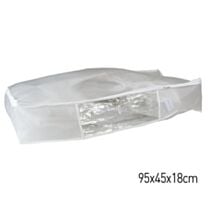 Housse de rangement pliable blanc PEVA 95 x 45 x 18 cm - KB8