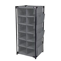 Armoire à chaussures tissu gris clair 41 x 36 x 91 cm - KB8