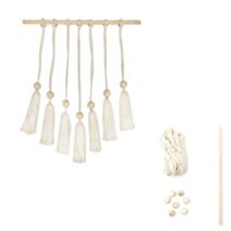 Kit suspension murale macramé à fabriquer naturel 30x22cm - HOMEA MAISON