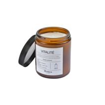 Bougie verrine à couvercle apothicaire Vitalité Ø7,5 x 9,5 cm - HOMEA