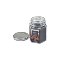 Bougie en pot couvercle Essentiel bois de santal Ø5,5 x H5,5 cm - HOMEA