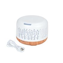 Diffuseur d'arômes Nature 300 mL effet bois avec 7 couleurs LED - HOMEA