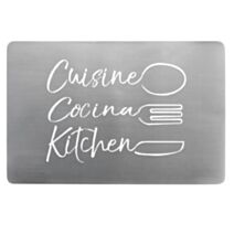 Set de table 28,5 x 43,5 cm imprimé Cuisina argent - D.D'INTERIEUR