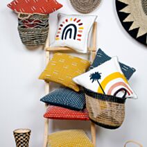 Coussin coloré 40 x 40 cm coton divers designs - TODAY