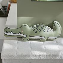 Coussin Croco Le roi de la jungle 65 x 25 cm coton - TODAY 